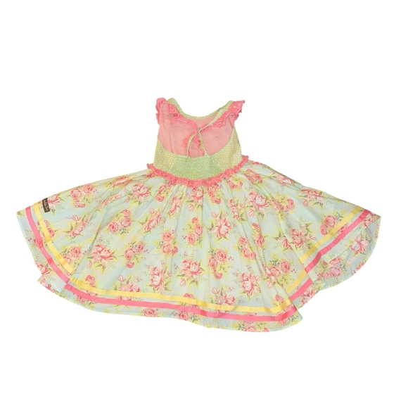 Matilda Jane Happy & Free Heatwave Dress Girls 6 smocked sleeveless ribbon - Picture 3 of 6
